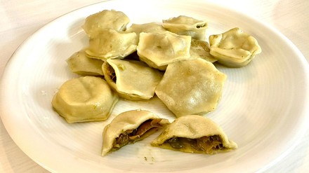 Tortelloni mit Mikroalgen-Füllung