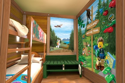 Kinderschlafbereich in der Waldabenteuer Lodge