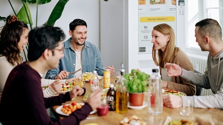 Mittagessen Gruppe Food-Automat