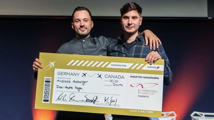 Andreas Auburger und dessen Assistent Dan-Andrei Moga