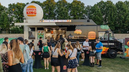 Burger-King-Foodtruck auf dem Lollapalooza 2023 in Berlin