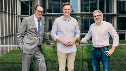 Alexander Aisenbrey, Dr. Marcel Klinge und Marcus Fränkle