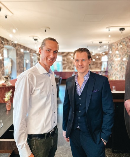 Projektleiter Aaron Wackerbauer von Gewinnblick und Manager des Bogenhauser Hof Franz Faltermaier