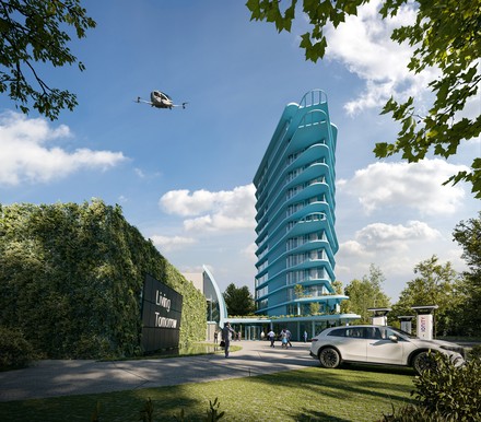 Über 80 Partnerunternehmen zeigen bei Living Tomorrow ihre Visionen vom Leben in der Zukunft. In der obersten Etage des zwölfstöckigen Gebäudes hat Miele sein Food Lab installiert. (Foto: © Living Tomorrow)