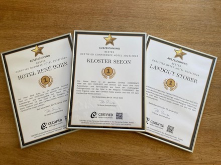Bundesweite Gewinner wurden mit dem „Certified Star-Award 2023/2024“ ausgezeichnet.