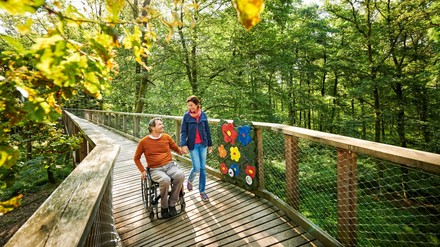 Der barrierefreie Baumwipfelfpfad in Mettlach (Foto: © DZT / Jens Wegener)