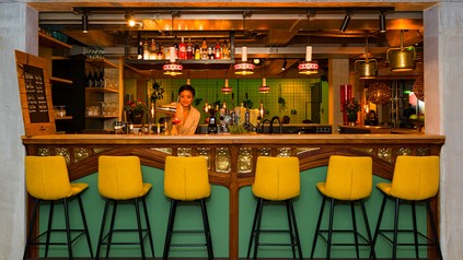 Die Hotelbar im neuen Würzburger Barthels Boutique Hotel (Foto: © The Barthels )