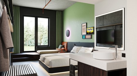 Gästezimmer im Reverb by Hard Rock Hotel in Hamburg (Foto: © RIMC)