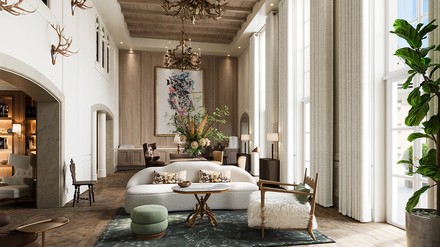 Die Rezeption im  Rosewood Schloss Fuschl (Foto: © Rosewood)