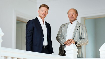 Florian Schörghuber und Nico Nusmeier von der Schörghuber Gruppe (Foto: © Schörghuber Gruppe)