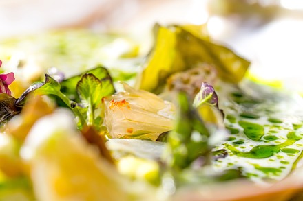 Mit „Green Dimension“ mit Lauch, weißem Spargel und Buddhas Hand bietet das Eatrenalin auch eine vegane Alternative.