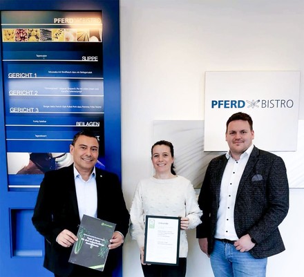 Greentable-Auszeichnung für das Betriebsrestaurant von August Rüggeberg in Marienheide