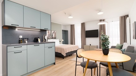 Ein Serviced Appartment von Limehome am Standort Wien. (Foto: © Limehome)