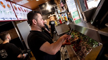 Mitarbeiter im Hisar Fresh Food