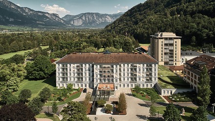 Grand Resort Bad Ragaz in der Außenansicht