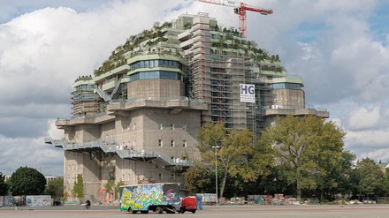 Blick auf den Bunker