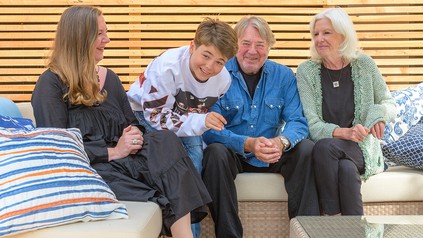 V. l. n. r.: Nicole Kobjoll, Max, Klaus und Renate Kobjoll