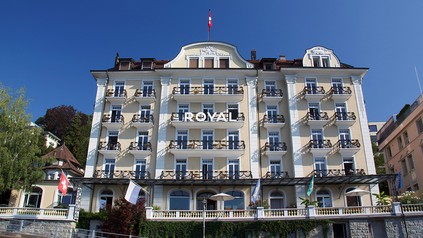 Das Hotel Royal in Luzern in der Außenansicht
