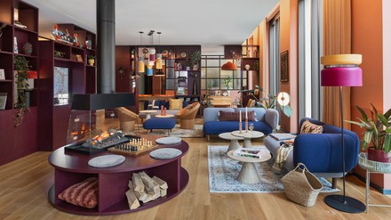 Der Gemeinschaftsbereichs The Flat im Stay Kooook in Leipzig