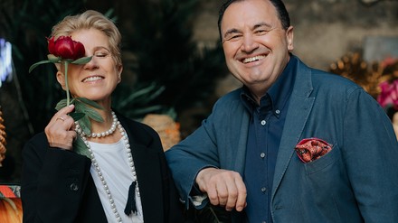 Gastgeber Veronika Kirchmair und Claus Haslauer