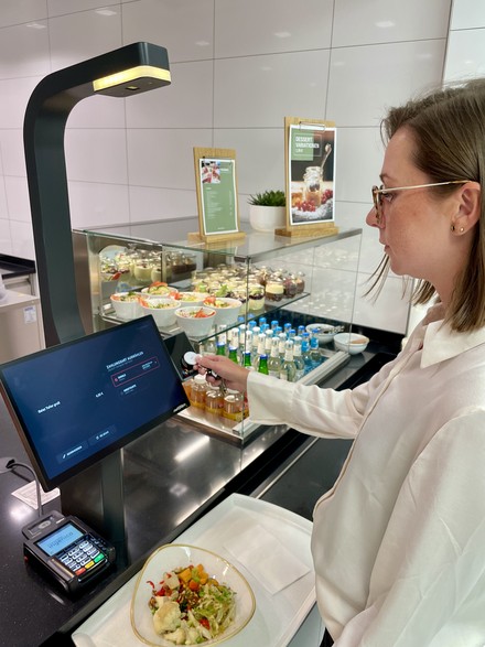 Self-Checkout an der Kasse