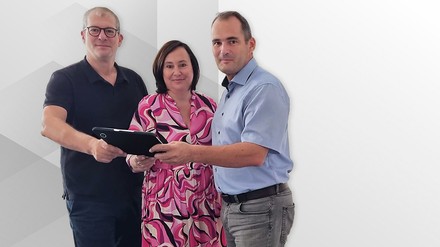 Herbert Lang (Hessen Tourismus), Sabine Wendt (visitBerlin) und Christoph Gösel (Thüringer Tourismus GmbH)