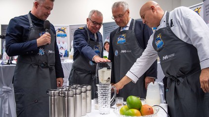 Bayerische Bereitschaftspolizei stellt Trink-Shakes für Einsätze