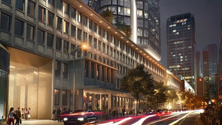 Die Außenansicht des Kimpton Hotels in Frankfurt