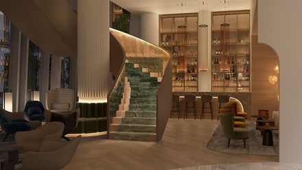 Showtreppe der Firma Metallart