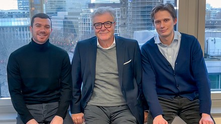 Michael Bob mit seinen Söhnen Robin Bob und Maxim Czarny