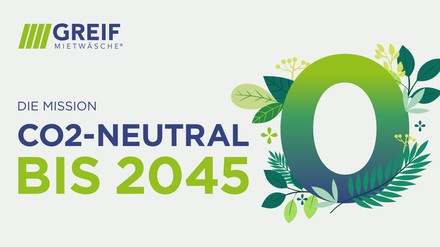Die Mission von Greif Mietwäsche: Bis 2045 CO2-neutral werden