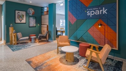Die Lobby des neuen Aspire Hotels in Sindelfingen