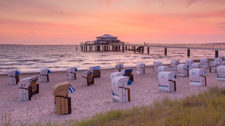 Restaurant Wolkenlos auf Seeschlösschenbrücke, Timmendorfer Strand, Schleswig-Holstein