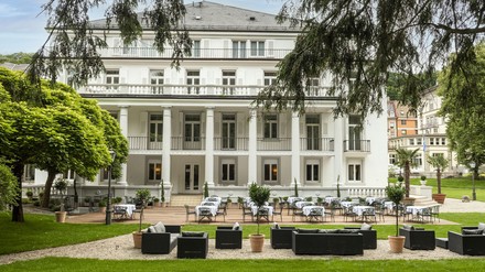 Das Hotel Badische Hof in der Außenansicht