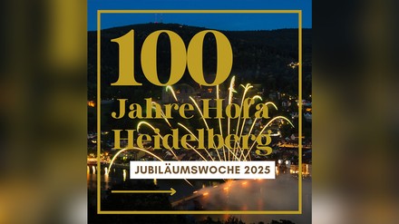 Banner mit der Aufschrift 100 Jahre HoFA
