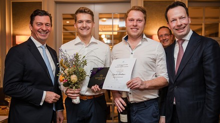 David Stadler mit drei weiteren Personen