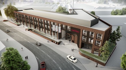 Grafik des neuen Dormero Hotels in Möchengladbach
