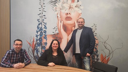 Sven Zogbaum (Project & Sustainability Executive), Janine Marten (Convention Sales) und Christian Schmidt (General Manager)