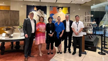Katharina Darisse zusammen mit wichtige Stakeholder des philippinischen Arbeitsmarktes