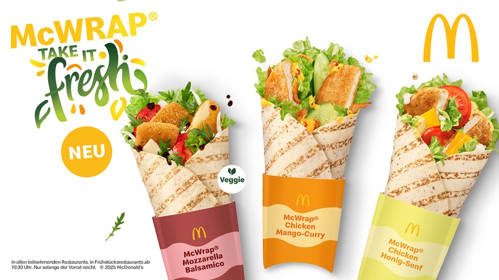 McDonald's bringt McWrap in drei neuen Varianten | HOGAPAGE Nachrichten