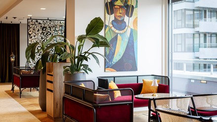 Die Lobby des neu eröffneten Arcotel AQ