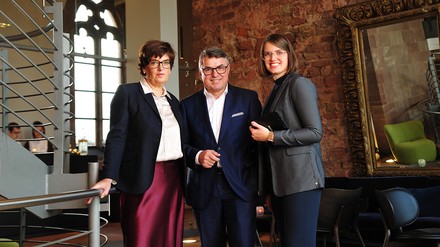 Christiane und Edelbert Lösch mit Tochter Franziska Lösch