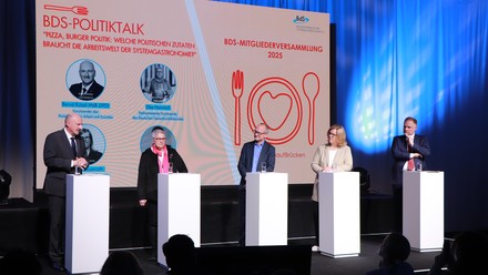 Der BdS-Politiktalk „Pizza, Burger, Politik“