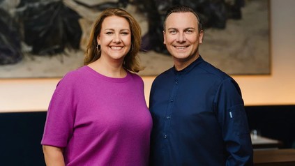 Das Team vom Restaurant Tim Raue: Marie Anne Wild und Tim Raue