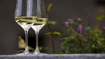 Zwei Gläser Weißwein