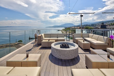 Ausblick vom Hôtel Beaulac Neuchâtel