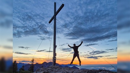 Florian Panholzer auf dem Jochberg