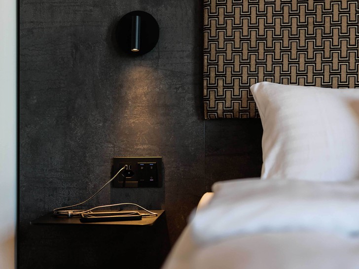 Bett im B&B Hotel Liechtenstein-Eschen