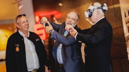 Zwei Männer auf dem Brandenburgischen Tourismustag