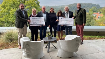 Peter Windhagen, Helga Rummel, Peter Kohl, Nadja Witte, Christiane und Mario Jantosch und Dr. Clemens Ritter von Kempski